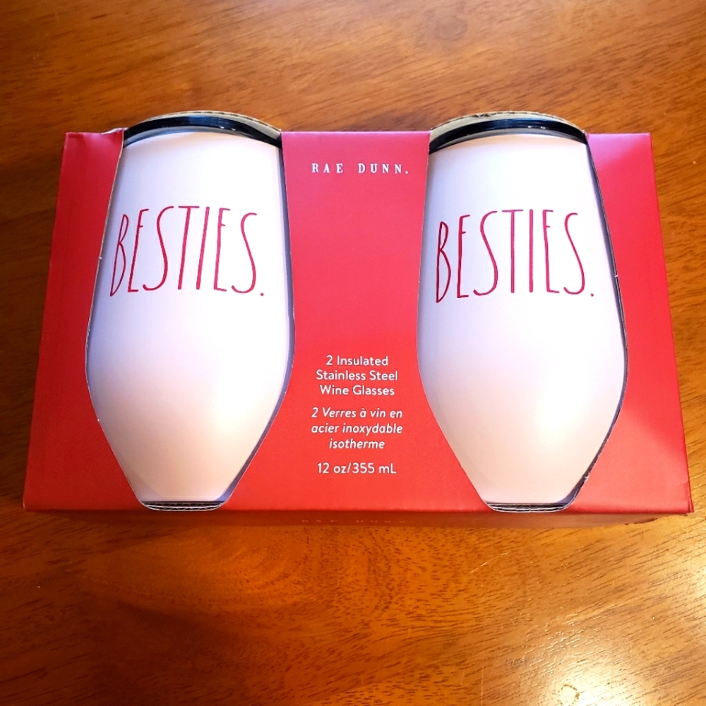 Rae Dunn Insulated Wine Glasses